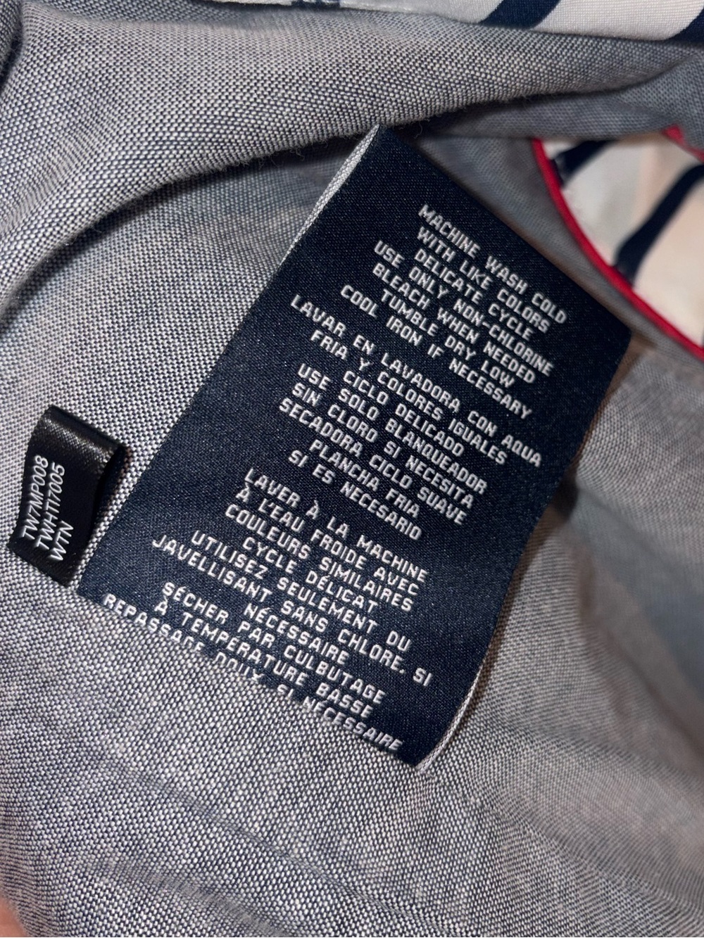 Tommy Hilfiger Striped Hooded Trench Coat - Picture 6 of 12